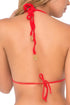 Luli Fama Cosita Buena Zig Zag Knotted Cut Out Triangle Top